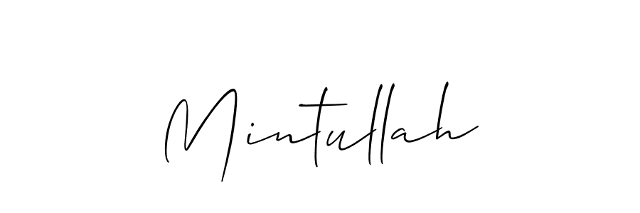 It looks lik you need a new signature style for name Mintullah. Design unique handwritten (Allison_Script) signature with our free signature maker in just a few clicks. Mintullah signature style 2 images and pictures png