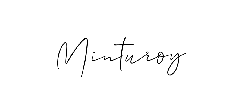 Create a beautiful signature design for name Minturoy. With this signature (Allison_Script) fonts, you can make a handwritten signature for free. Minturoy signature style 2 images and pictures png