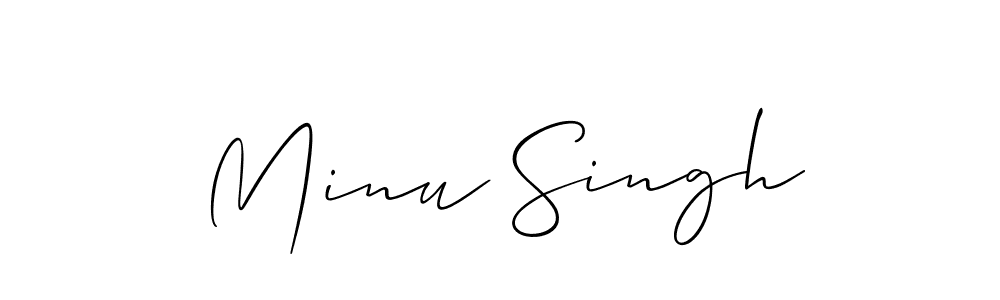 This is the best signature style for the Minu Singh name. Also you like these signature font (Allison_Script). Mix name signature. Minu Singh signature style 2 images and pictures png