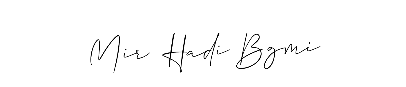Here are the top 10 professional signature styles for the name Mir  Hadi Bgmi. These are the best autograph styles you can use for your name. Mir  Hadi Bgmi signature style 2 images and pictures png
