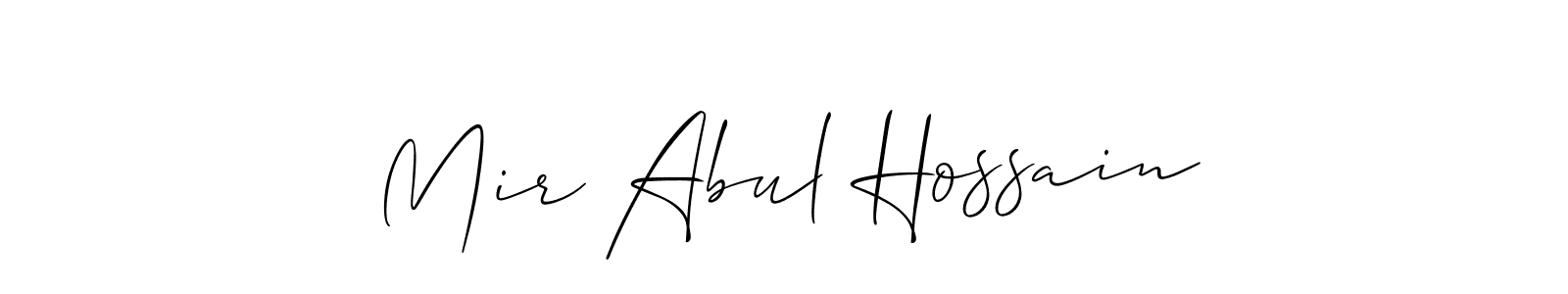 Make a short Mir Abul Hossain signature style. Manage your documents anywhere anytime using Allison_Script. Create and add eSignatures, submit forms, share and send files easily. Mir Abul Hossain signature style 2 images and pictures png
