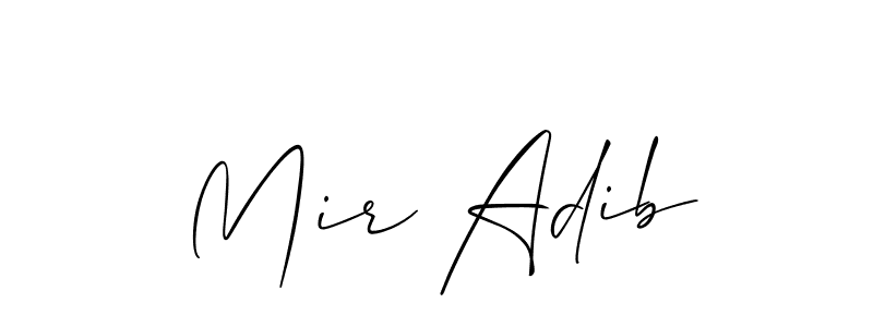 Also we have Mir Adib name is the best signature style. Create professional handwritten signature collection using Allison_Script autograph style. Mir Adib signature style 2 images and pictures png