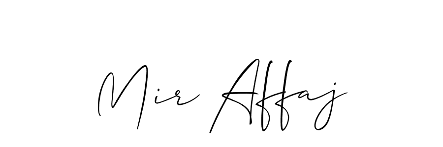 Design your own signature with our free online signature maker. With this signature software, you can create a handwritten (Allison_Script) signature for name Mir Affaj. Mir Affaj signature style 2 images and pictures png