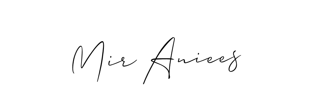 Best and Professional Signature Style for Mir Aniees. Allison_Script Best Signature Style Collection. Mir Aniees signature style 2 images and pictures png