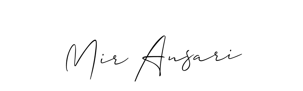 Similarly Allison_Script is the best handwritten signature design. Signature creator online .You can use it as an online autograph creator for name Mir Ansari. Mir Ansari signature style 2 images and pictures png