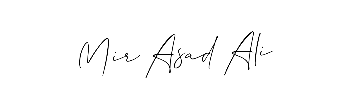 if you are searching for the best signature style for your name Mir Asad Ali. so please give up your signature search. here we have designed multiple signature styles  using Allison_Script. Mir Asad Ali signature style 2 images and pictures png