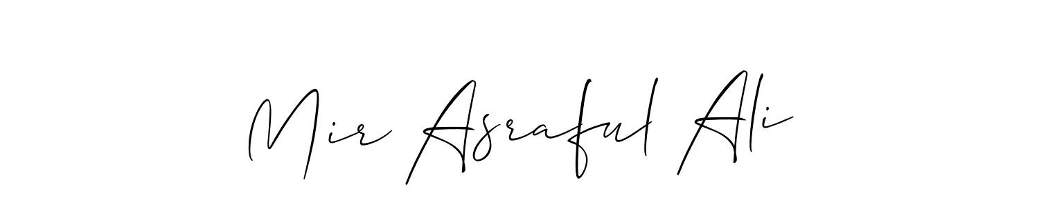 Similarly Allison_Script is the best handwritten signature design. Signature creator online .You can use it as an online autograph creator for name Mir Asraful Ali. Mir Asraful Ali signature style 2 images and pictures png