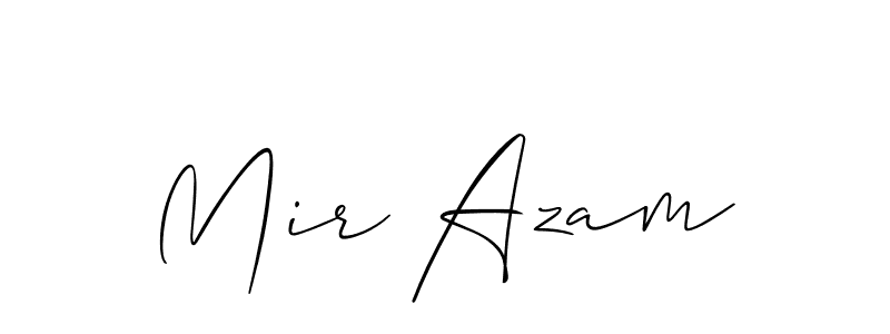 Also we have Mir Azam name is the best signature style. Create professional handwritten signature collection using Allison_Script autograph style. Mir Azam signature style 2 images and pictures png