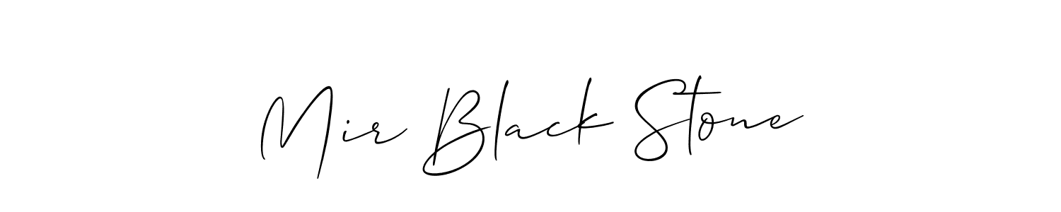 Create a beautiful signature design for name Mir Black Stone. With this signature (Allison_Script) fonts, you can make a handwritten signature for free. Mir Black Stone signature style 2 images and pictures png