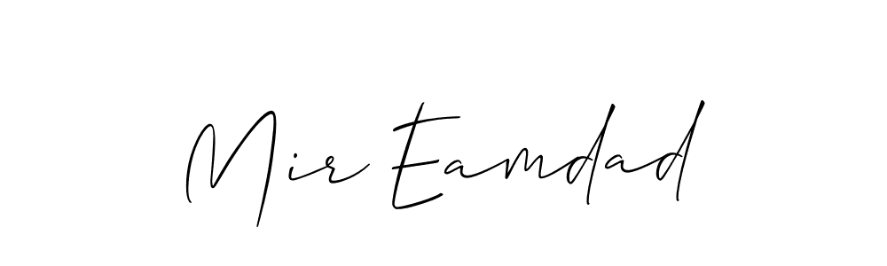 Make a beautiful signature design for name Mir Eamdad. With this signature (Allison_Script) style, you can create a handwritten signature for free. Mir Eamdad signature style 2 images and pictures png