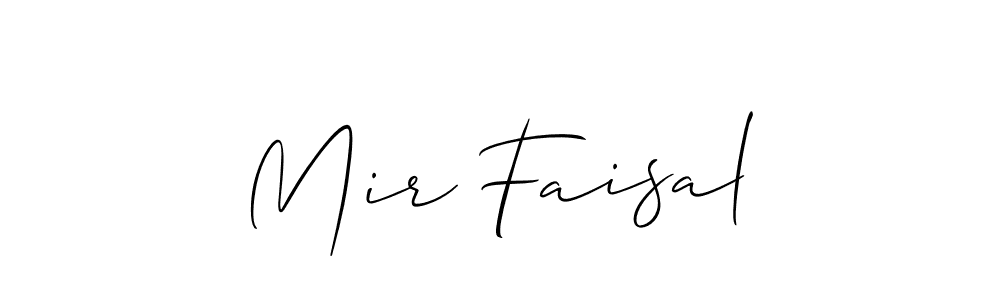 Make a beautiful signature design for name Mir Faisal. With this signature (Allison_Script) style, you can create a handwritten signature for free. Mir Faisal signature style 2 images and pictures png