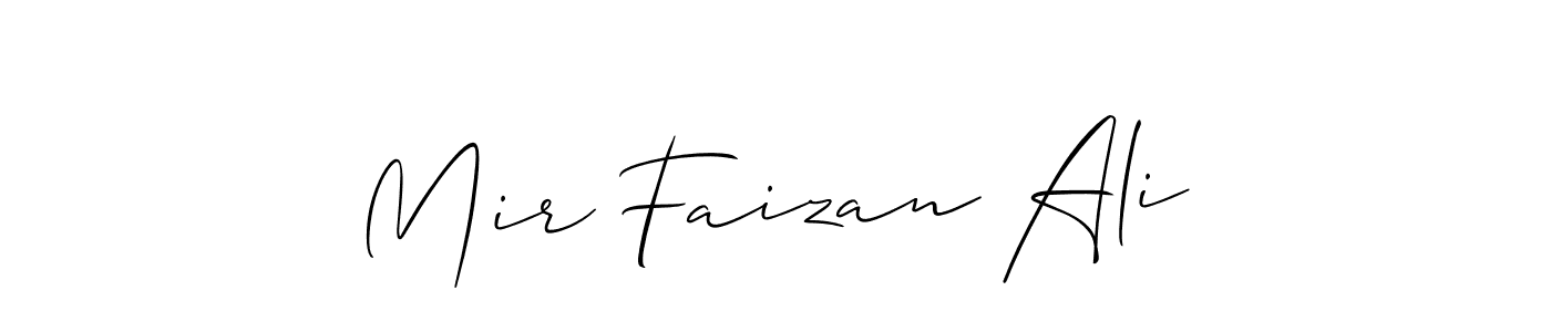 Also You can easily find your signature by using the search form. We will create Mir Faizan Ali name handwritten signature images for you free of cost using Allison_Script sign style. Mir Faizan Ali signature style 2 images and pictures png