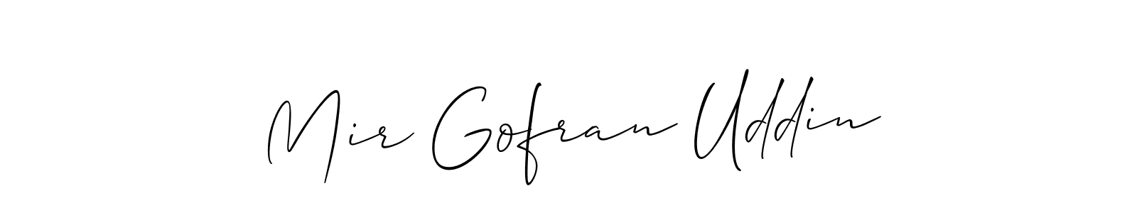 It looks lik you need a new signature style for name Mir Gofran Uddin. Design unique handwritten (Allison_Script) signature with our free signature maker in just a few clicks. Mir Gofran Uddin signature style 2 images and pictures png