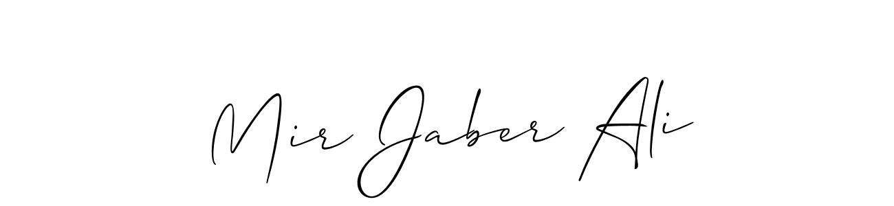 You should practise on your own different ways (Allison_Script) to write your name (Mir Jaber Ali) in signature. don't let someone else do it for you. Mir Jaber Ali signature style 2 images and pictures png