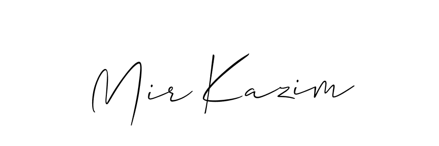 Mir Kazim stylish signature style. Best Handwritten Sign (Allison_Script) for my name. Handwritten Signature Collection Ideas for my name Mir Kazim. Mir Kazim signature style 2 images and pictures png