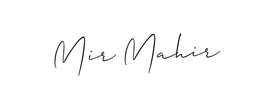 Once you've used our free online signature maker to create your best signature Allison_Script style, it's time to enjoy all of the benefits that Mir Mahir name signing documents. Mir Mahir signature style 2 images and pictures png