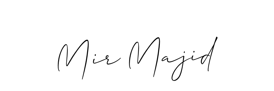 Make a beautiful signature design for name Mir Majid. With this signature (Allison_Script) style, you can create a handwritten signature for free. Mir Majid signature style 2 images and pictures png