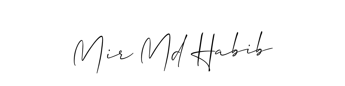 Design your own signature with our free online signature maker. With this signature software, you can create a handwritten (Allison_Script) signature for name Mir Md Habib. Mir Md Habib signature style 2 images and pictures png