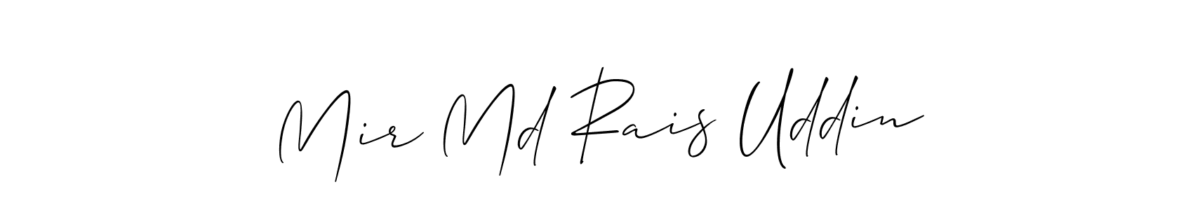 How to Draw Mir Md Rais Uddin signature style? Allison_Script is a latest design signature styles for name Mir Md Rais Uddin. Mir Md Rais Uddin signature style 2 images and pictures png