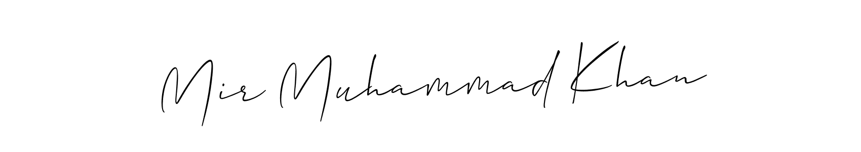 Design your own signature with our free online signature maker. With this signature software, you can create a handwritten (Allison_Script) signature for name Mir Muhammad Khan. Mir Muhammad Khan signature style 2 images and pictures png