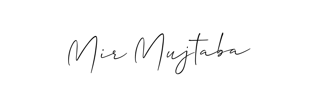 Create a beautiful signature design for name Mir Mujtaba. With this signature (Allison_Script) fonts, you can make a handwritten signature for free. Mir Mujtaba signature style 2 images and pictures png