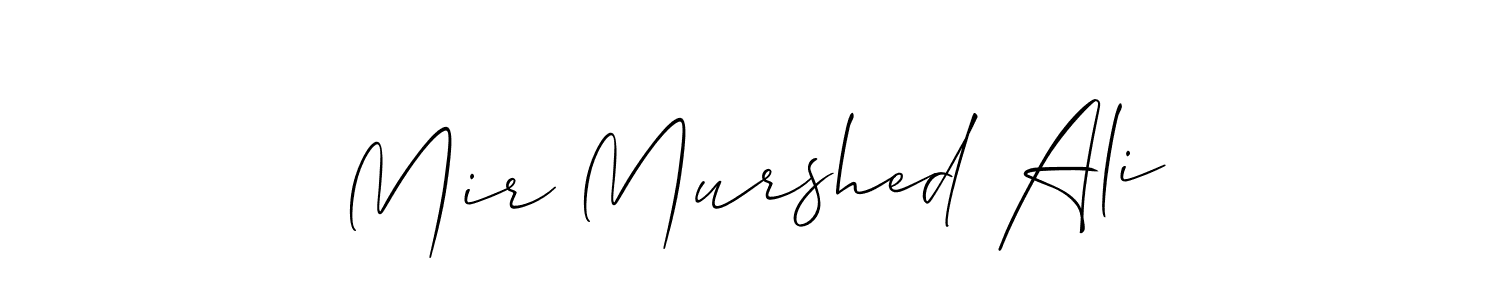 Make a beautiful signature design for name Mir Murshed Ali. With this signature (Allison_Script) style, you can create a handwritten signature for free. Mir Murshed Ali signature style 2 images and pictures png