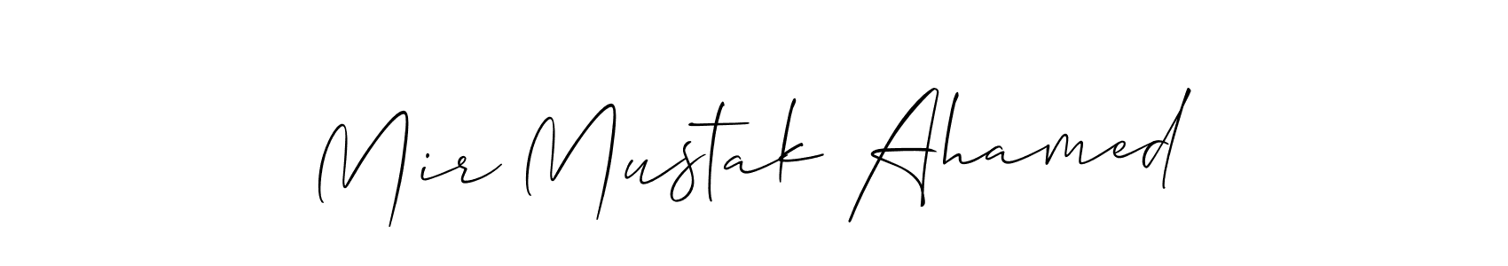 How to Draw Mir Mustak Ahamed signature style? Allison_Script is a latest design signature styles for name Mir Mustak Ahamed. Mir Mustak Ahamed signature style 2 images and pictures png