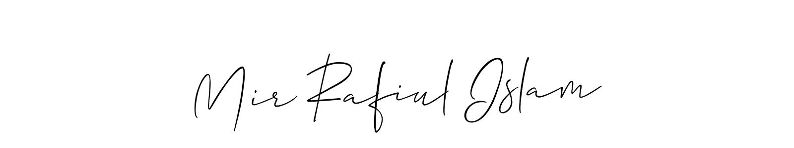 How to make Mir Rafiul Islam name signature. Use Allison_Script style for creating short signs online. This is the latest handwritten sign. Mir Rafiul Islam signature style 2 images and pictures png