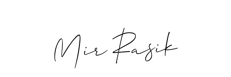 The best way (Allison_Script) to make a short signature is to pick only two or three words in your name. The name Mir Rasik include a total of six letters. For converting this name. Mir Rasik signature style 2 images and pictures png