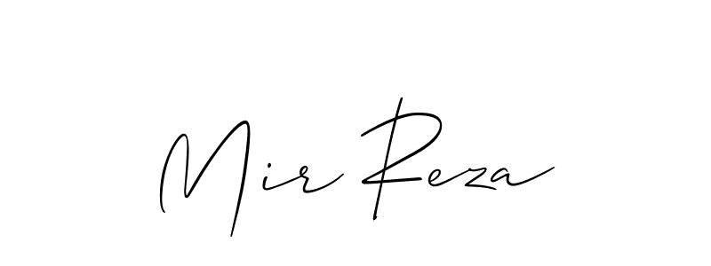 Make a beautiful signature design for name Mir Reza. With this signature (Allison_Script) style, you can create a handwritten signature for free. Mir Reza signature style 2 images and pictures png