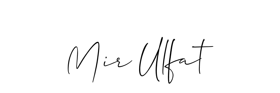 Best and Professional Signature Style for Mir Ulfat. Allison_Script Best Signature Style Collection. Mir Ulfat signature style 2 images and pictures png