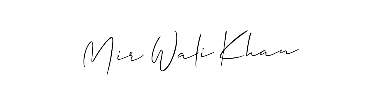 How to make Mir Wali Khan signature? Allison_Script is a professional autograph style. Create handwritten signature for Mir Wali Khan name. Mir Wali Khan signature style 2 images and pictures png