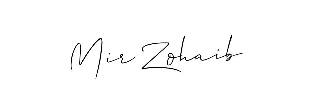 How to Draw Mir Zohaib signature style? Allison_Script is a latest design signature styles for name Mir Zohaib. Mir Zohaib signature style 2 images and pictures png