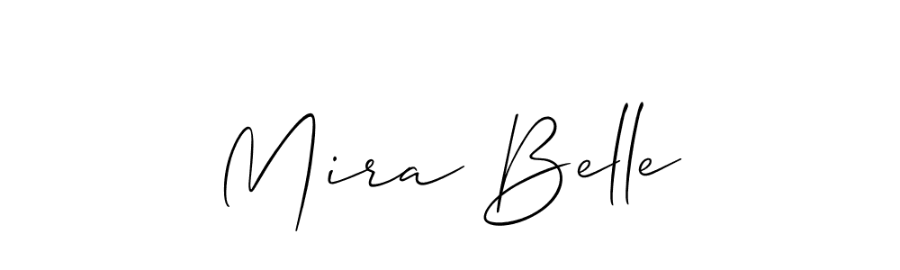 Best and Professional Signature Style for Mira Belle. Allison_Script Best Signature Style Collection. Mira Belle signature style 2 images and pictures png