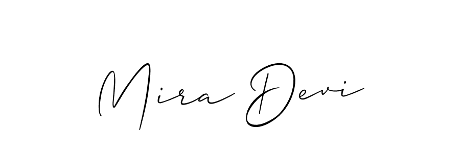 How to make Mira Devi signature? Allison_Script is a professional autograph style. Create handwritten signature for Mira Devi name. Mira Devi signature style 2 images and pictures png