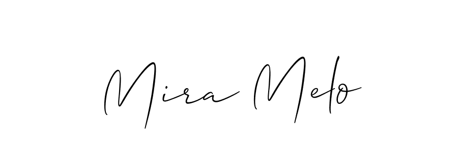 Make a beautiful signature design for name Mira Melo. With this signature (Allison_Script) style, you can create a handwritten signature for free. Mira Melo signature style 2 images and pictures png