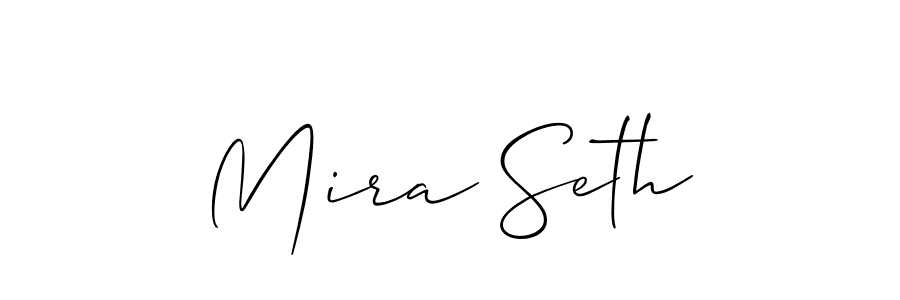 Allison_Script is a professional signature style that is perfect for those who want to add a touch of class to their signature. It is also a great choice for those who want to make their signature more unique. Get Mira Seth name to fancy signature for free. Mira Seth signature style 2 images and pictures png