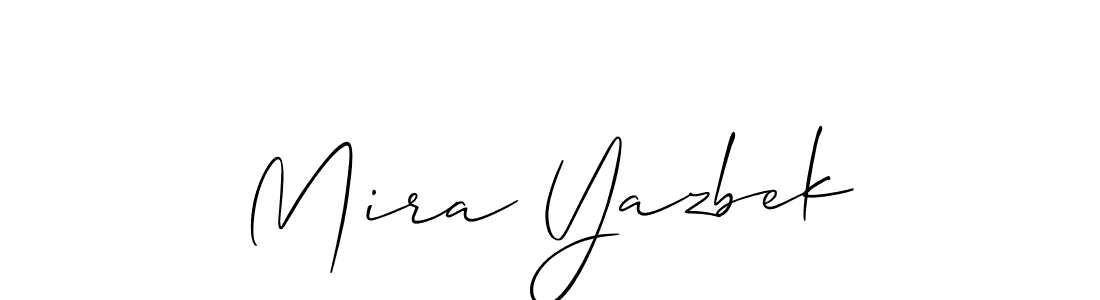 Similarly Allison_Script is the best handwritten signature design. Signature creator online .You can use it as an online autograph creator for name Mira Yazbek. Mira Yazbek signature style 2 images and pictures png