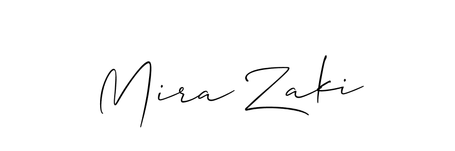 Similarly Allison_Script is the best handwritten signature design. Signature creator online .You can use it as an online autograph creator for name Mira Zaki. Mira Zaki signature style 2 images and pictures png