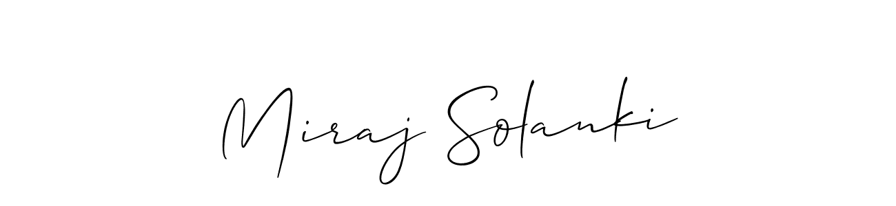 if you are searching for the best signature style for your name Miraj Solanki. so please give up your signature search. here we have designed multiple signature styles  using Allison_Script. Miraj Solanki signature style 2 images and pictures png