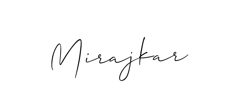 The best way (Allison_Script) to make a short signature is to pick only two or three words in your name. The name Mirajkar include a total of six letters. For converting this name. Mirajkar signature style 2 images and pictures png