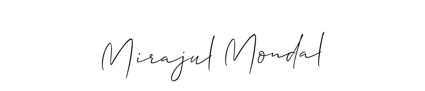 How to Draw Mirajul Mondal signature style? Allison_Script is a latest design signature styles for name Mirajul Mondal. Mirajul Mondal signature style 2 images and pictures png