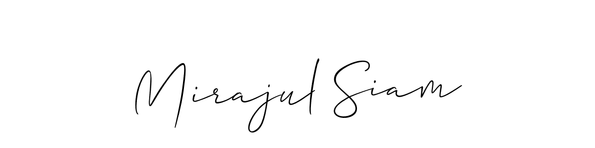You can use this online signature creator to create a handwritten signature for the name Mirajul Siam. This is the best online autograph maker. Mirajul Siam signature style 2 images and pictures png