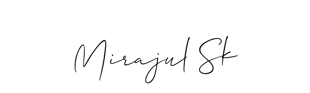 if you are searching for the best signature style for your name Mirajul Sk. so please give up your signature search. here we have designed multiple signature styles  using Allison_Script. Mirajul Sk signature style 2 images and pictures png