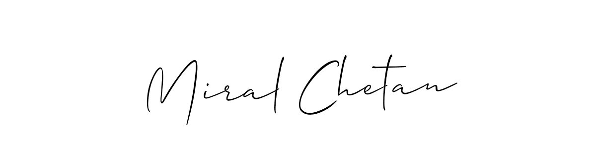 Best and Professional Signature Style for Miral Chetan. Allison_Script Best Signature Style Collection. Miral Chetan signature style 2 images and pictures png
