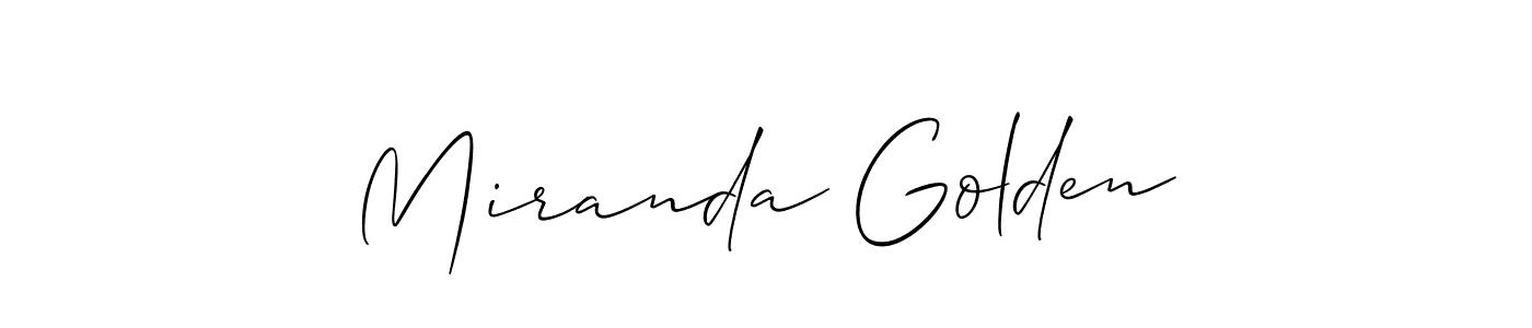 Miranda Golden stylish signature style. Best Handwritten Sign (Allison_Script) for my name. Handwritten Signature Collection Ideas for my name Miranda Golden. Miranda Golden signature style 2 images and pictures png