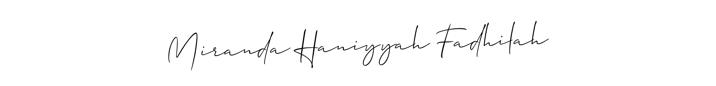 See photos of Miranda Haniyyah Fadhilah official signature by Spectra . Check more albums & portfolios. Read reviews & check more about Allison_Script font. Miranda Haniyyah Fadhilah signature style 2 images and pictures png