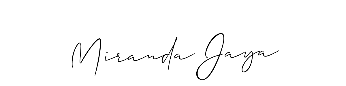 Here are the top 10 professional signature styles for the name Miranda Jaya. These are the best autograph styles you can use for your name. Miranda Jaya signature style 2 images and pictures png