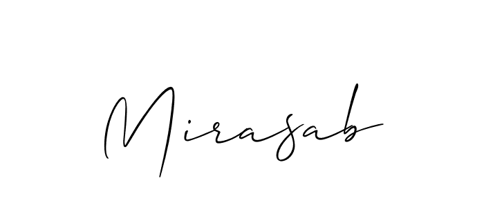 Also You can easily find your signature by using the search form. We will create Mirasab name handwritten signature images for you free of cost using Allison_Script sign style. Mirasab signature style 2 images and pictures png