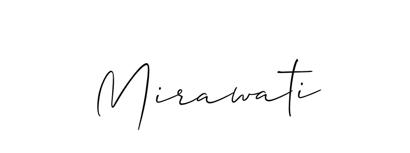 Similarly Allison_Script is the best handwritten signature design. Signature creator online .You can use it as an online autograph creator for name Mirawati. Mirawati signature style 2 images and pictures png